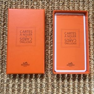 Hermes Boxed/Unopened Set of Knotting Cards